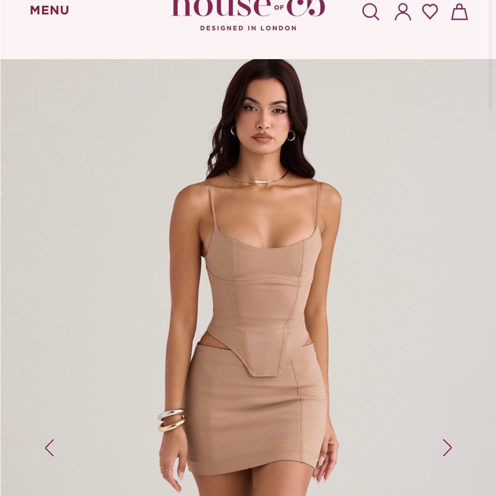 House of CB Tan Corset Top